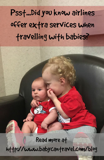 A reference list for the world's major airlines with links to the extra services they provide for families flying with babies.