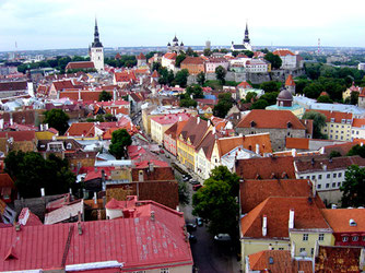 Sehenswürdigkeiten Europa: Estland. Im Bild: Blick über Tallinn, Estland