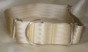 Martingale, Halsband, 4cm, Gurtband champagnerfarben