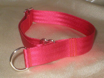 Zugstopp, Halsband, 2,5cm, Gurtband rot