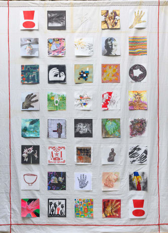Oeuvre collective. La main de l'artiste. Susan Stockwell