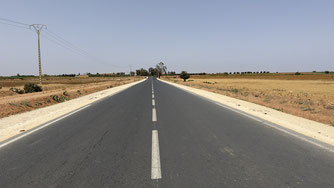 国道11号線現況道路状況(近代化事業完了区間)