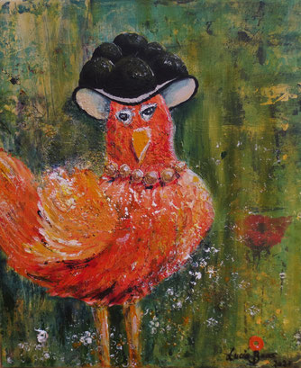 "Agathe" , Acryl auf Leinwand , 50x60cm,  BNR 343