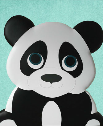 tête de lit panda déco chambre enfant tête de lit personnalisée sur mesure tête de lit enfant licorne