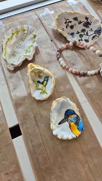 creatieve workshop oesters beschilderen