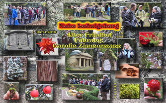 Führung Alter Friedhof, Fotos und Collage S. Beyer