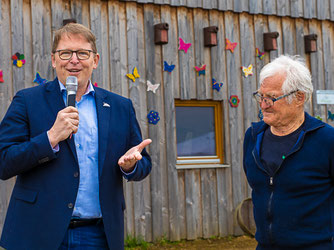 NABU Präsident Jörg-Andreas Krüger mit Eberhard Kläger