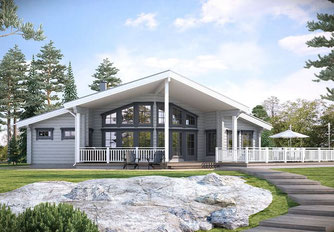 Holzhaus - Architektenhaus - Wohnblockhaus - Wertbeständiges Blockhaus als Wohnhaus kaufen und bauen - Barrierefreiheit - Grundriss - Einfamilienhaus, Architekt, Eigenheim, Neubau, CE, Hanghaus, Wohnen, Entwurfsplanung, Erfahrungen