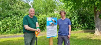 Foto: NABU Osterode links Heiner Wendt und rechts Michael Aust