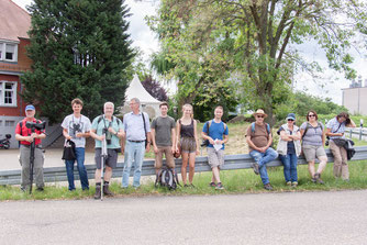 Teinehmer der Exkursion in die Wagbachniederung am 02. Juni 2018 (Foto: B. Budig)