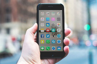 Smartphone mit Apps