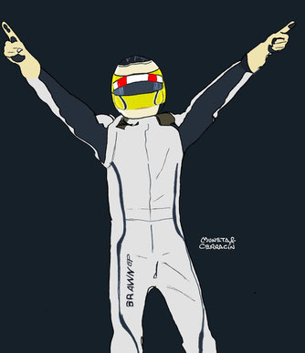 Jenson Button by Muneta & Cerracín