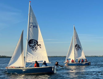 Segeln lernen bei den Rügen Piraten - Jolle Grundkurs