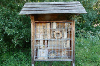 Wildbienen-Nisthilfe am Bruchsee - vor dem Umbau, Foto: klahen