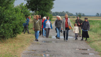 Unterwegs auf dem Radweg zwischen Karlshagen und Peenemünde