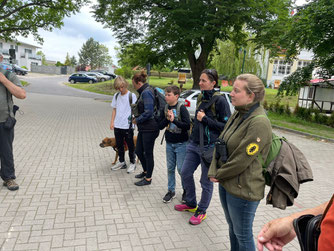 Begrüßung am Parkplatz