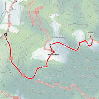 Gamsstein, Gschwendtalm, Wandern, Oberösterreich, Winterwandern, Nationalparkregion 