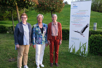 Von links nach recht: Simone Kiefer (2. Vorsitzende), Susanne Mönke-Cordts (1. Vorsitzende) und Ursula Ehinger (Kassenwartin)