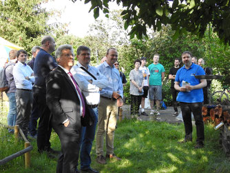 Unter den Gästen zum Projektstart war auch Sachsens Umweltminister Wolfram Günther. Foto: Beatrice Jeschke