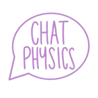 logo of ChatPhysics in a speech bubble
