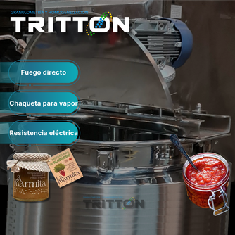 Marmitas Con Sistemas de Calentamiento y Agitación TRITTÓN