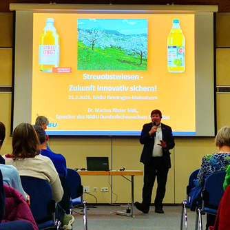 Dr. Markus Rösler bei seinem Vortrag Foto: NABU/A.Schnaars