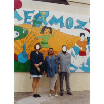 fresque lycée et ecole primaire Abidjan par Joelle Poret