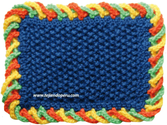 Tutorial: borde espiralado en 3 colores en crochet