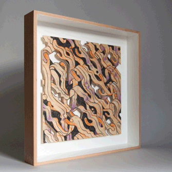 Objektkunst Seetang und Wellen