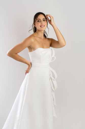 Robe de mariée princesse satin