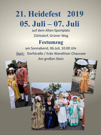 Heidefest 2019 Zühlsdorf - Festumzug