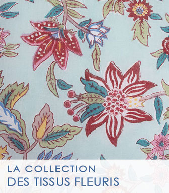 Tissu fantaisie, tissu fleuri, tissu à fleurs de la Boutique MG