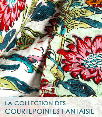 La collection des courtepointes fantaisie.