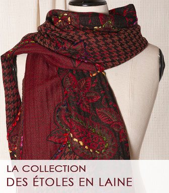 Les étoles en laine de la Boutique MG