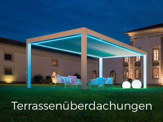 Terrassendach, Lamellendach, Faltdachpergola, Glasdach - Terrassenüberdachung 