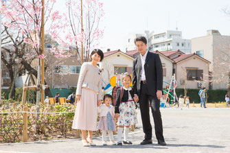 出張撮影　入園　入学　卒園　卒業　東京　練馬区　公園