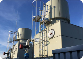 Offene Kühlwasserversorgung mit Pumpenanlage