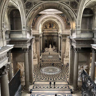 The interior of the Paris Pantheon by Germain Soufflot