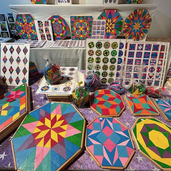 Adventmarkt Steyr 2025, Schloss Lamberg Advent: Mandala Werkstatt, Heinz Pamminger