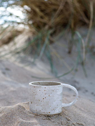 Handmade ceramic cup inspired by nature