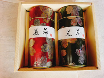 静香園の深蒸し茶200ｇ缶2本セット