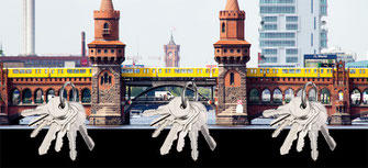 Magnetisches Schlüsselbrett Single Stadt