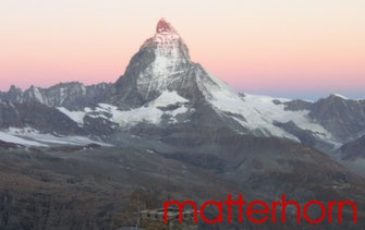 Sicht vom Gornergrat am Morgen