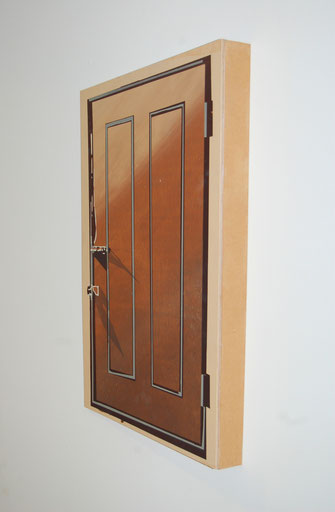 'Theatre Door 2', screen print on plywood, various dimensions