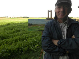 feldstaffelei mit fertigem bild, gerhard davor