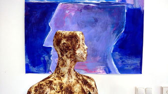 papierskulpturhalbprofil, 
