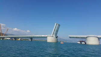 Die neue Brücke in Trogir 2018.