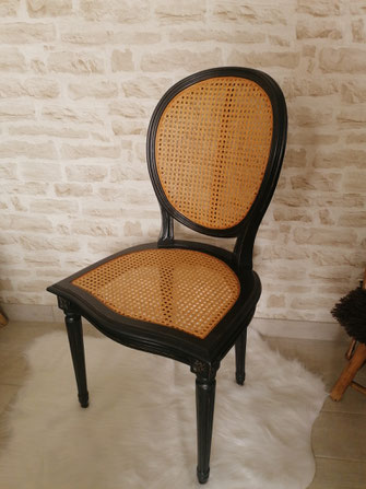 relooking de meuble le mans sarthe chaise louis tissu patiné le perche