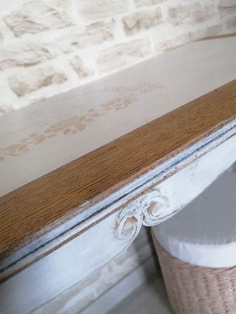 relooking de meuble le mans sarthe console louis création bois blanc le perche