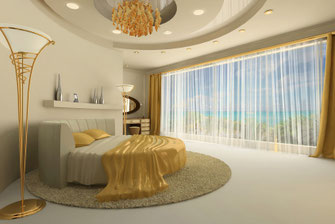 Abgehängte Decken, dekorative Deckenkonstruktionen, Deckenmodule